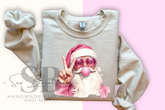 Bubblegum Santa Sweatshirt (adult)